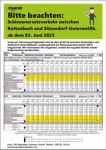 Bitte beachten: Schienenersatzverkehr ab dem 03.06.2025